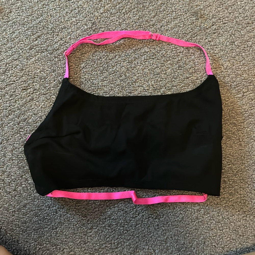 Adika Open Back Black Top